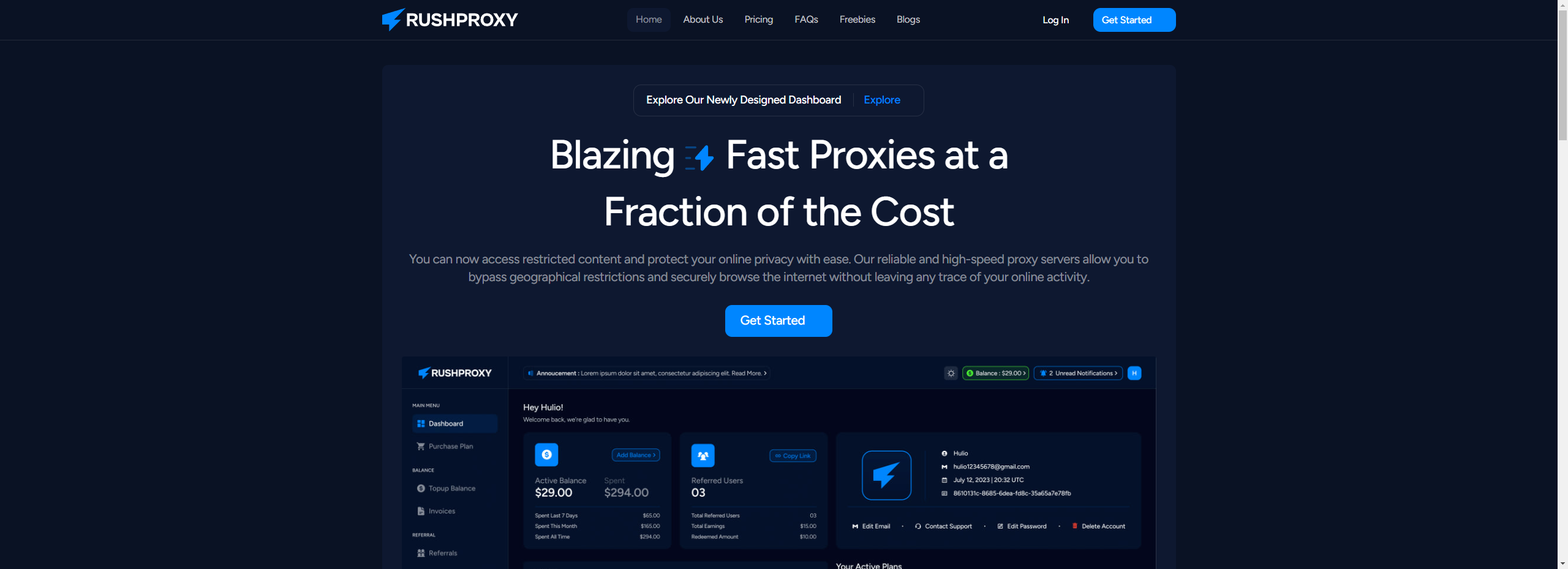 RushProxy, leading proxy provider