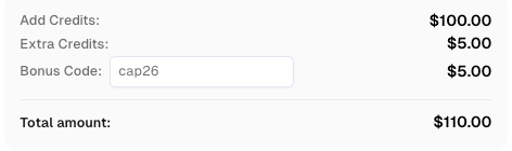 Bonus Code