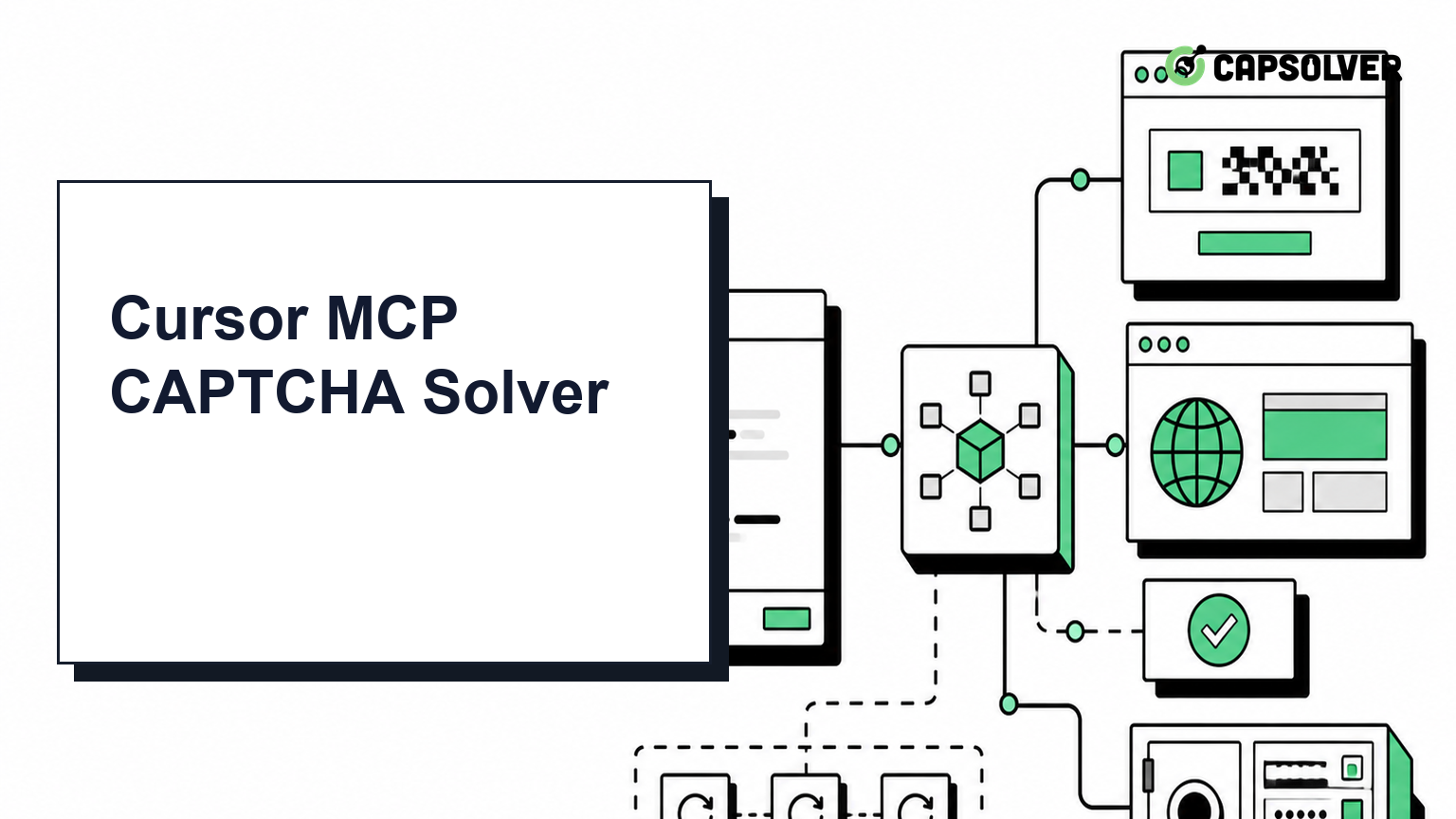Cursor coding agent connected to a CapSolver MCP CAPTCHA tool