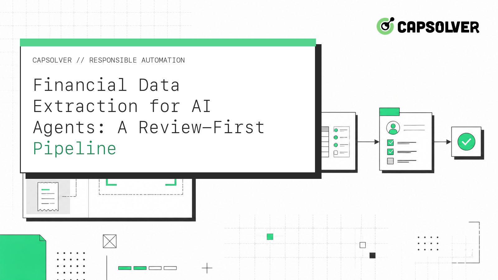Financial Data Extraction for AI Agents: A Review-First Pipeline neo-brutalist workflow
