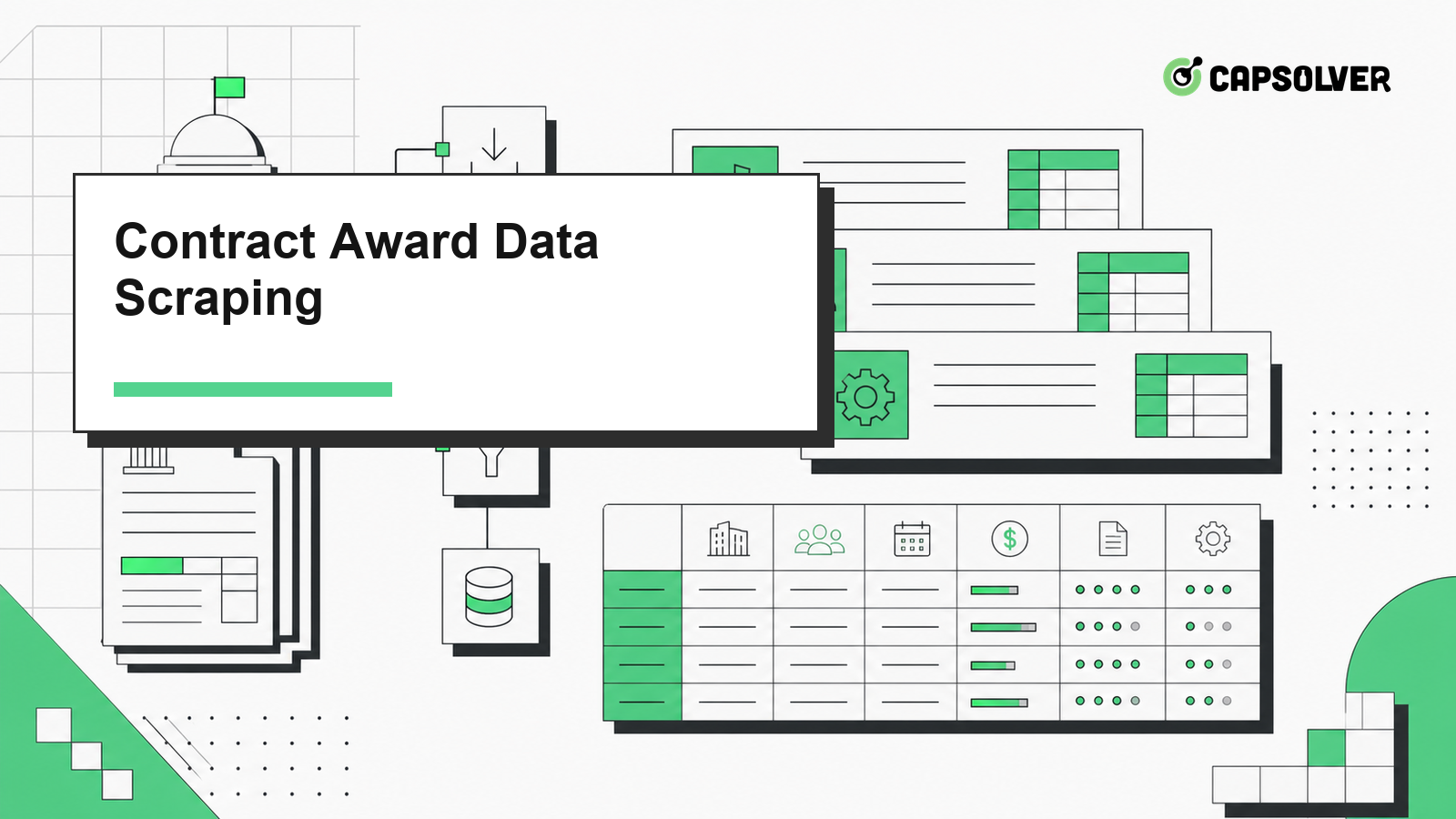 Government contract award data scraping agent workflow code cover illustration