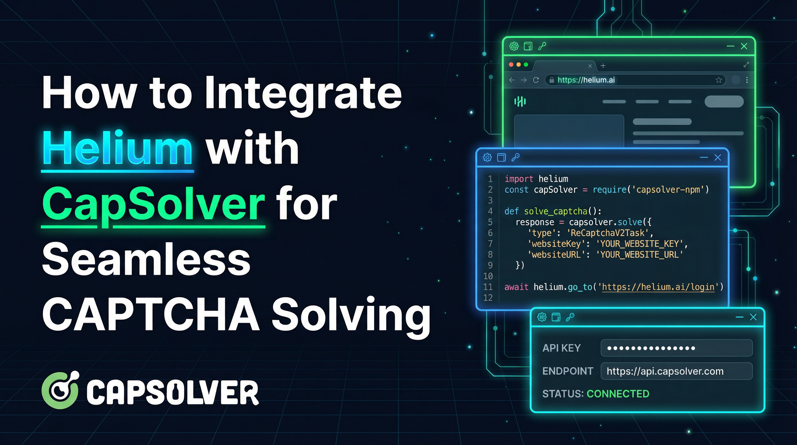 Integrar Helium con CapSolver