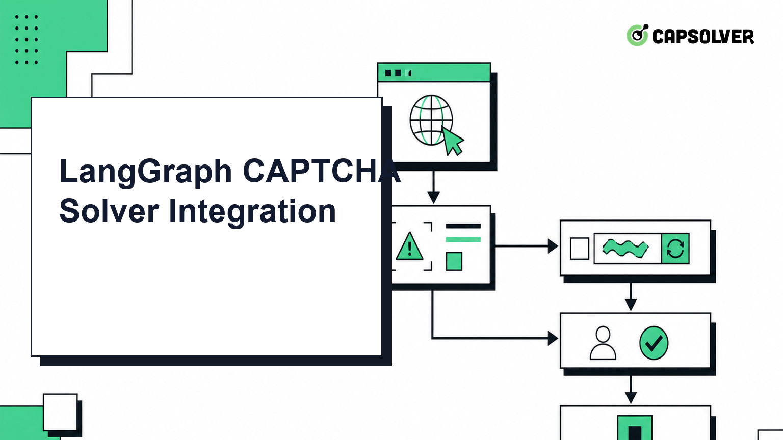 LangGraph state graph with a controlled CapSolver CAPTCHA tool node