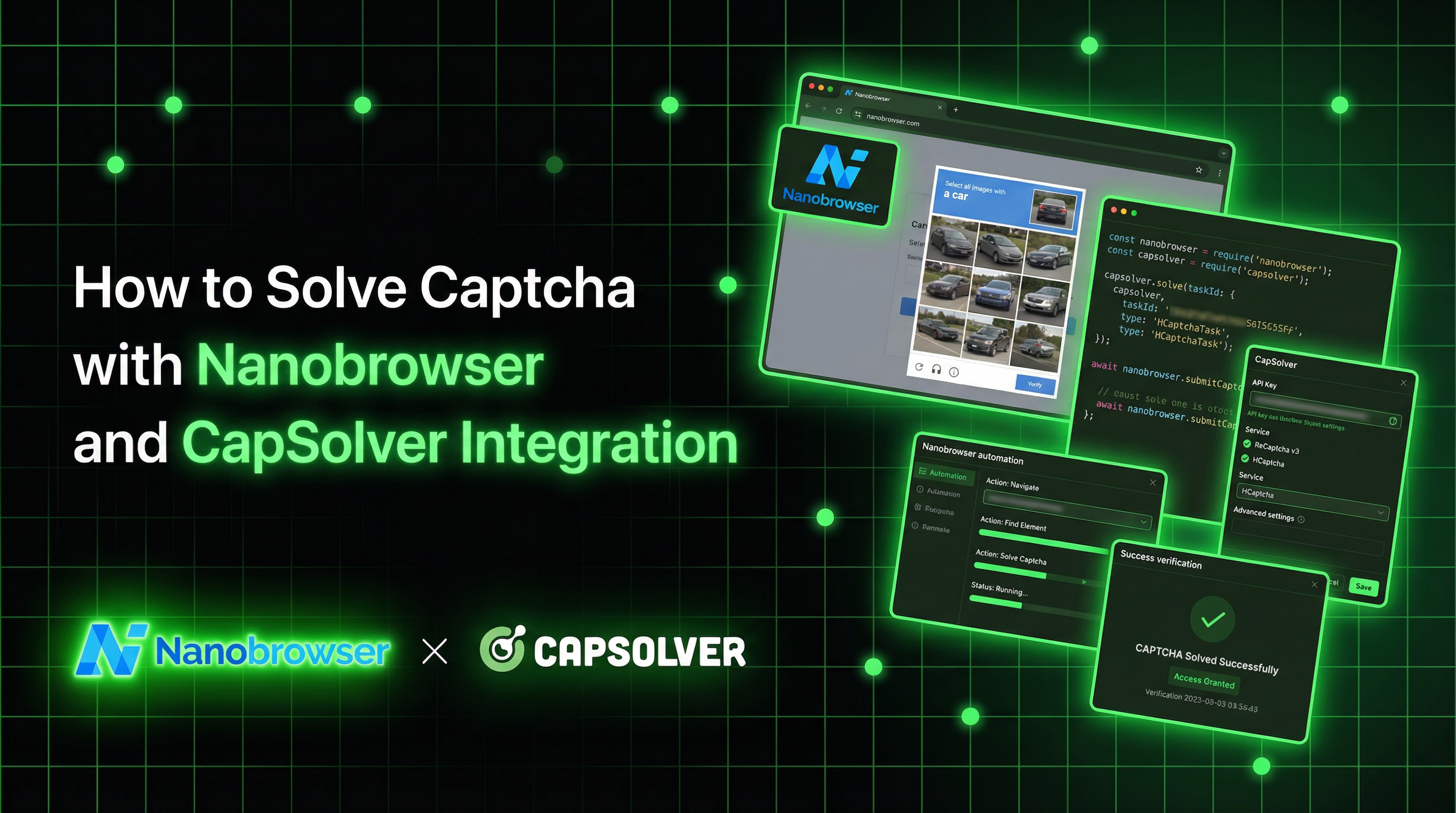 Solve Captcha with Nanobrowser and CapSolver
